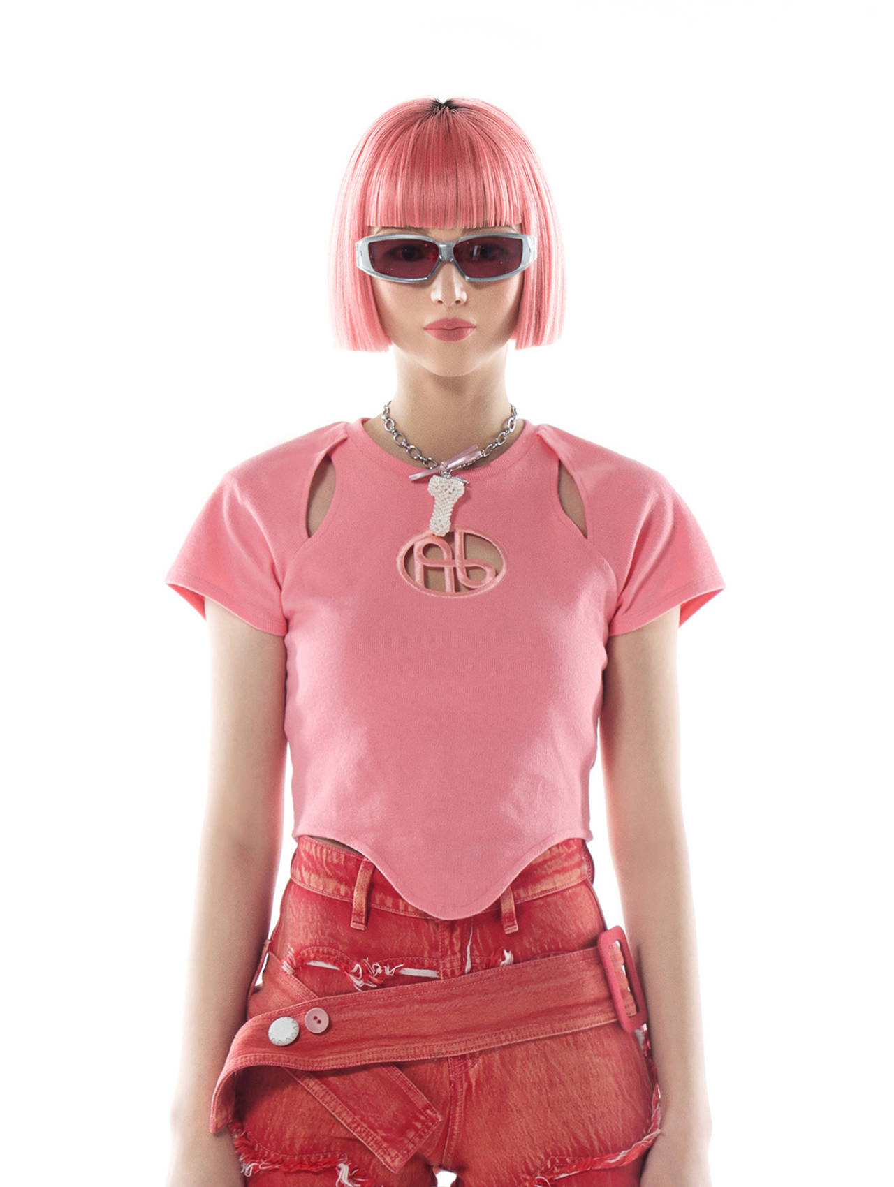 Astral pichi T shirt (PINK) – Astral Body